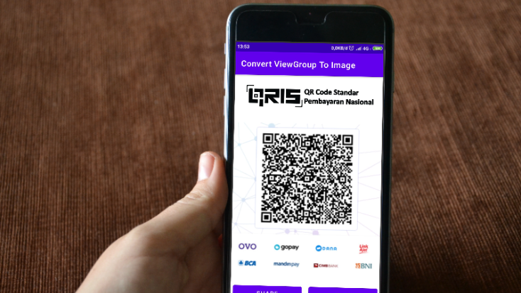 Cara mengubah ViewGroup menjadi gambar di android studio